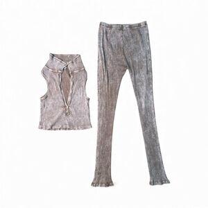 Stylish rust color Women's Jumpsuit Sz med